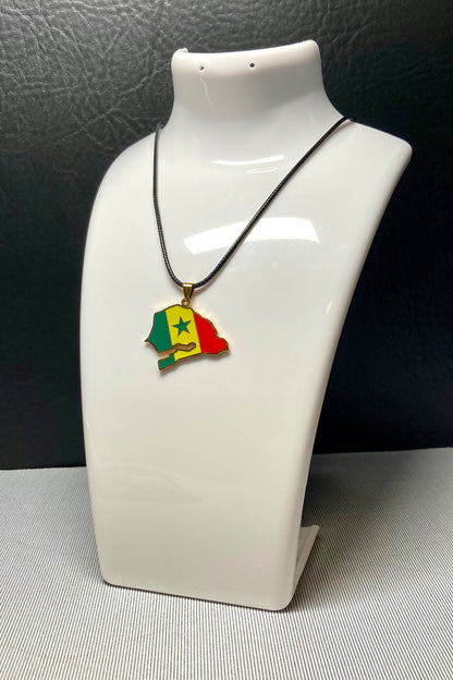 Ultra Country Flag Pendant Necklaces