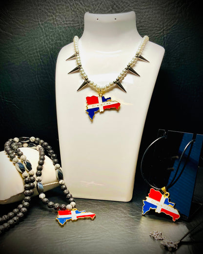 Ultra Country Flag Pendant Necklaces