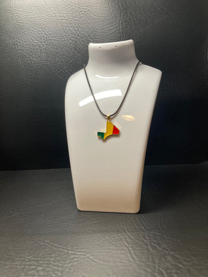 Ultra Country Flag Pendant Necklaces