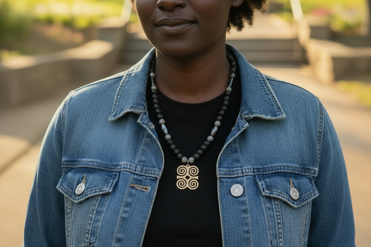 Adinkra casual denim